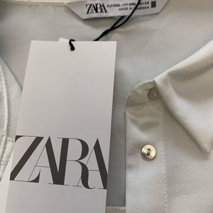 Woman’s Zara white blouse brand NWT